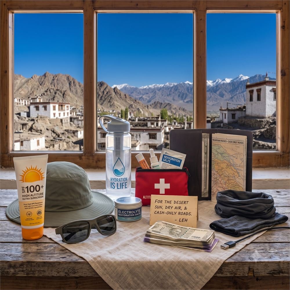 Travel essentials for a high-altitude Ladakh trip